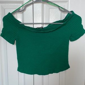 Forever21 Smocked Crop Top